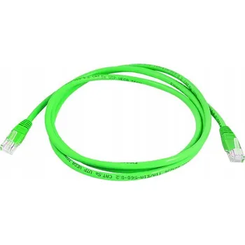 Síťový kabel KAB125.015G Počítačový kabel 8p8c (patchcord) 1.5m zelený