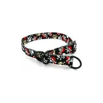 Obojek pro psa Polostahovací obojek Piráti M/L