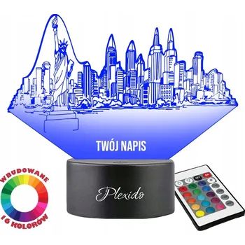 Lampička Plexido vícebarevná Noční lampa