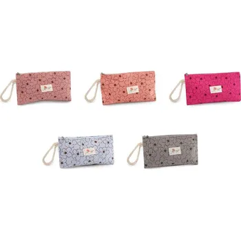 Karnevalová maska Stoklasa Textilní pouzdro na drobnosti květy 18,5x10 cm