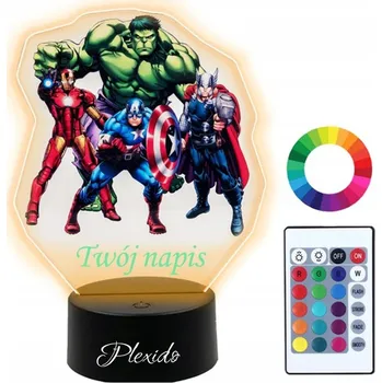 Lampička Plexido vícebarevná Noční lampa