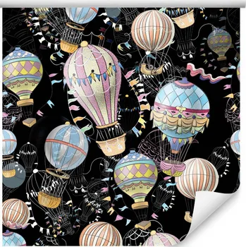 Tapeta Dětská vliesová tapeta na zeď - balóny, vozidla, stroje