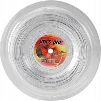 Struna na výplet tenisové rakety Tenisový výplet Pro's Pro intense heat 1,15 mm / 200 m bílý