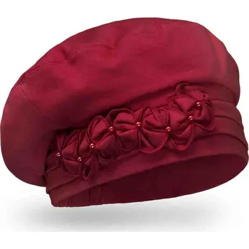 Čepice Dámská bavlněná čepice Krumlovanka W-0854/144 červená