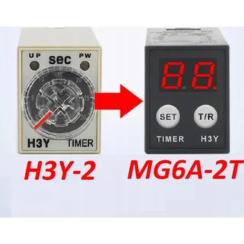 Relé H3Y-2 Zpožďovací časové relé 8-pinové 0 ~ 60 minut Vyberte typ