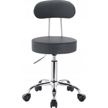 Kosmetická židle stolička Černá Otočná Taburetka