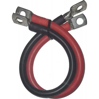 elektrický kabel Kabel 30 cm lanko LgY 35 mm s okem M8 pro akumulátory, startéry a měniče