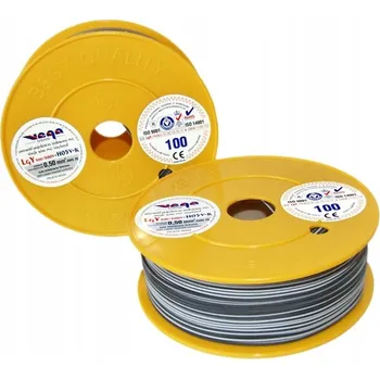 elektrický kabel Kabel LGY/H05V-K 0,50 mm2 100 m Černo-Bílý