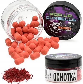 Boilies Plovoucí pelety Dumbells POP UP 8 mm Margrom OCHOTKA nástraha pro Method Feeder