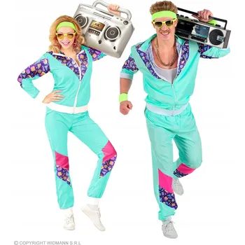 Karnevalový kostým Teplákovka Widmann 00182 z 80. let, velikost vel. M zelená