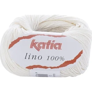 Příze Katia Lino 100% 3 Off White Pletací příze