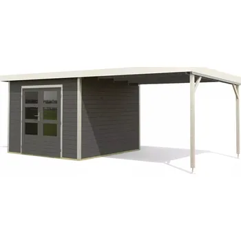 Zahradní domek KARIBU HOLZTECHNIK hybridní domek KARIBU PLUTO B (97909) terragrau / bílý LG4050