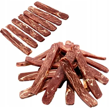 Pamlsek pro psa Psí pamlsek – Pásky z kachny a tresky, hypoalergenní, EKO 500g Shelbypets