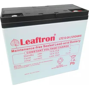 Trakční baterie Leaftron LTC12-24 (12V/24Ah) záložní, bezúdržbový, akumulátor