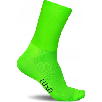 Pánské ponožky Cyklistické Ponožky LUXA Fluorescenčně zelené 45-47
