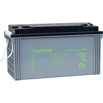 Trakční baterie Leaftron LTG12-120 gelový záložní, bezúdržbový, akumulátor 12V/120Ah