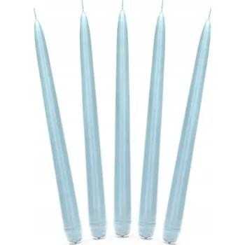 Svíčka Svíčka kuželová matná modrá 24 cm