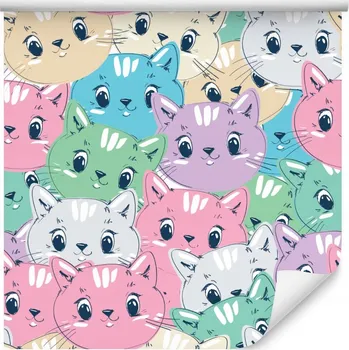 Tapeta Tapeta pro děti - Pestrobarevné koťátka /705706210