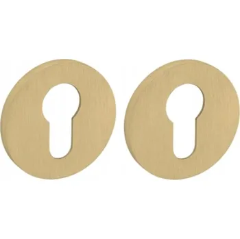 Dveřní kování Kulatá rozeta pro vložku zámku Tupai 4046 5S-208, matná zlatá