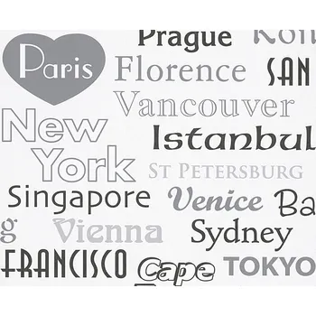 Tapeta Vinylová tapeta na vliesu AS Creation 30467-1 0,53x10 m bílo-černá