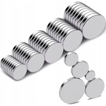Dekorativní magnet Neodymový Magnet kulatý 10x1,5 10 Ks silného hořčík