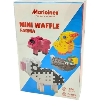 ostatní stavebnice Stavebnice Marioinex Fabryka Zabawek Mini Waffle Farma 120 kusů ZAK