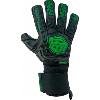 Brankářské rukavice Brankářské rukavice Football Masters Voltage Plus NC černo-zelené, velikost 8