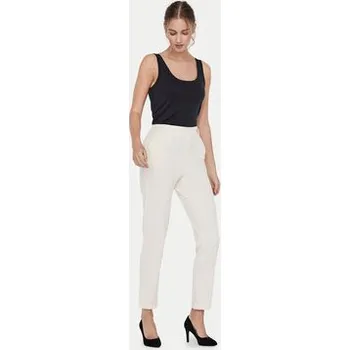 Dámské kalhoty Vero Moda Chino kalhoty Maya 10225280 Béžová Regular Fit S_32