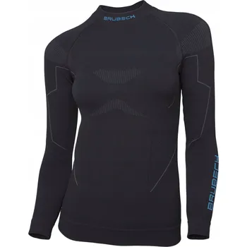 Dámská mikina Termoprádlo s dlouhým rukávem Brubeck Thermo Woman černé vel. M