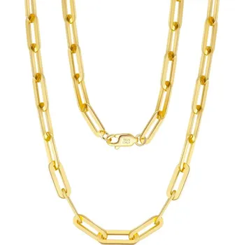 Řetízek Majya Stříbrný řetízek HENRY 50 cm | šířka 12 mm pozlacený Ag/; ≤14,72 g 11513