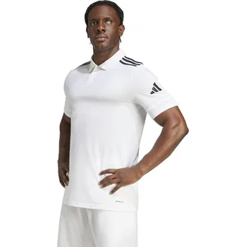 Chlapecké tričko Bavlněné triko Adidas Polo Sqaudra 25 bílé Velikost: 116