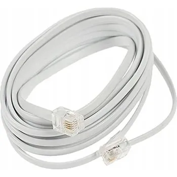 Síťový kabel Telefonní kabel Gembird TC6P4C-3M bílý 3 m