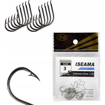 Rybářský háček Háčky na položenou, plavanou, s protihrotem DL ISEAMA B. Nikl s LOPATKOU 10 ks