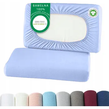 Prostěradlo ORTOPEDICKÝ POVLEK PREMIUM JERSEY UNIVERZÁLNÍ BAVLNA 100% MODRÝ