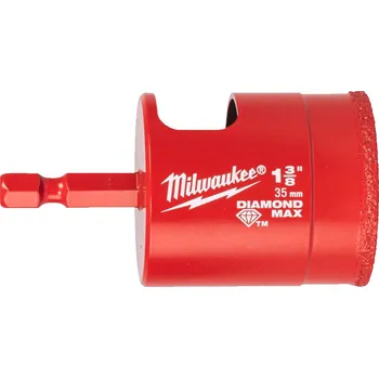 Příslušenství k nářadí MILWAUKEE 1/4" HEX Vrták pro mokré vrtání DIAMOND MAX, 35mm