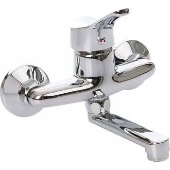 Vodovodní baterie Nástěnná umyvadlová baterie Nergis stříbrná