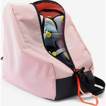 Sportovní taška OXELO Taška na brusle 100 S BÍLÁ|ČERVENÁ