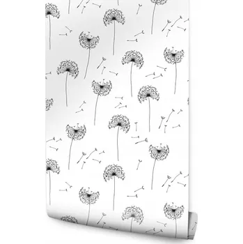 Fototapeta Tapeta do ložnice pampeliška létající semena