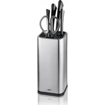 Stojan na nože Stojan nože Gefu 23,5 cm šedý plast