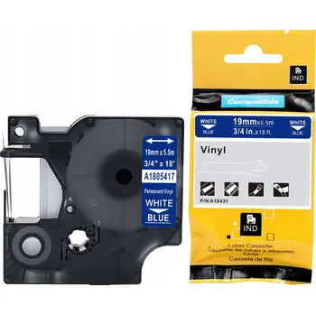 Pásek do tiskárny Vinylová páska pro DYMO RHINO 19mm Modrá 1805417