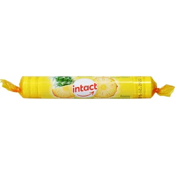 Bonbon Intact rolička hroznový cukr s vitaminem C, ananas 16ks