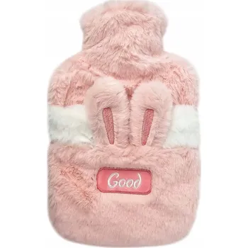 Termofor Gumová láhev na horkou vodu Lilly Bling růžová 0,85 l