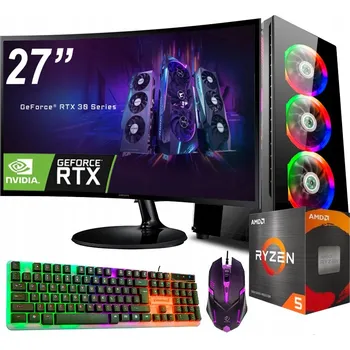 Stolní počítač HERNÍ SET Ryzen 5 3600 32GB/1TB SSD RTX 3060 12GB Monitor 27"