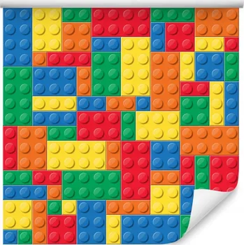 Tapeta Tapeta Pro Děti Barevné Kostky Lego Vzor