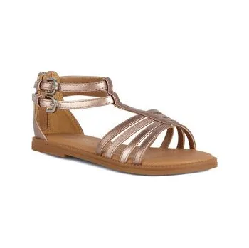 Dámské sandále Sandály Geox Jr Karly J7235D 0NFHI C8013 M Zlatá 31