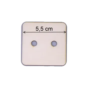 Dřevěná hračka Knoflík dek. 55mm čtverec 30 ks 0042-100