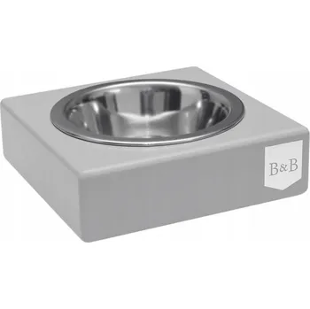 Miska pro psa Jedna kovová miska Bowl&Bone šedá 0,42 l
