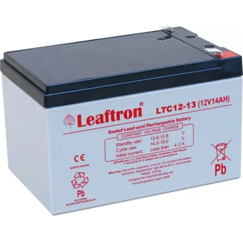 Trakční baterie Leaftron LTC12-13 T2 (12V/13Ah) záložní, bezúdržbový, akumulátor