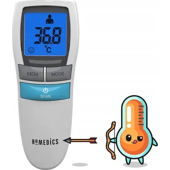 Teploměr osobní ZNAČKOVÝ BEZKONTAKTNÍ LÉKAŘSKÝ TEPLOMĚR INFRAČERVENÝ ELEKTRONICKÝ NA ČELO