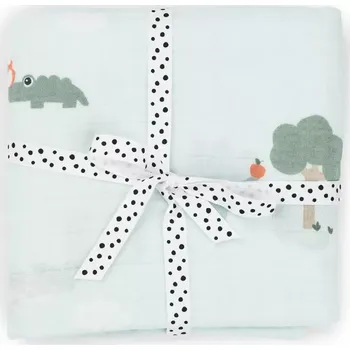 Přebalovací podložka DONE BY DEER mušelínová zavinovací plenka Playground modrá